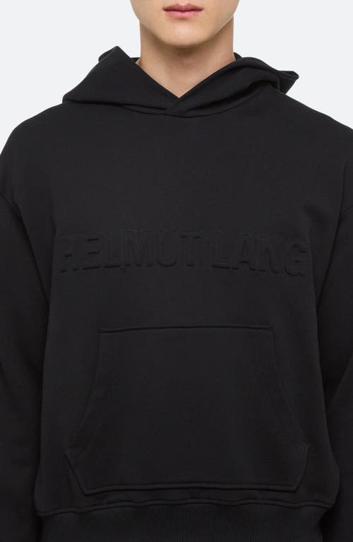 Helmut Lang Embossed Studio Logo Hoodie