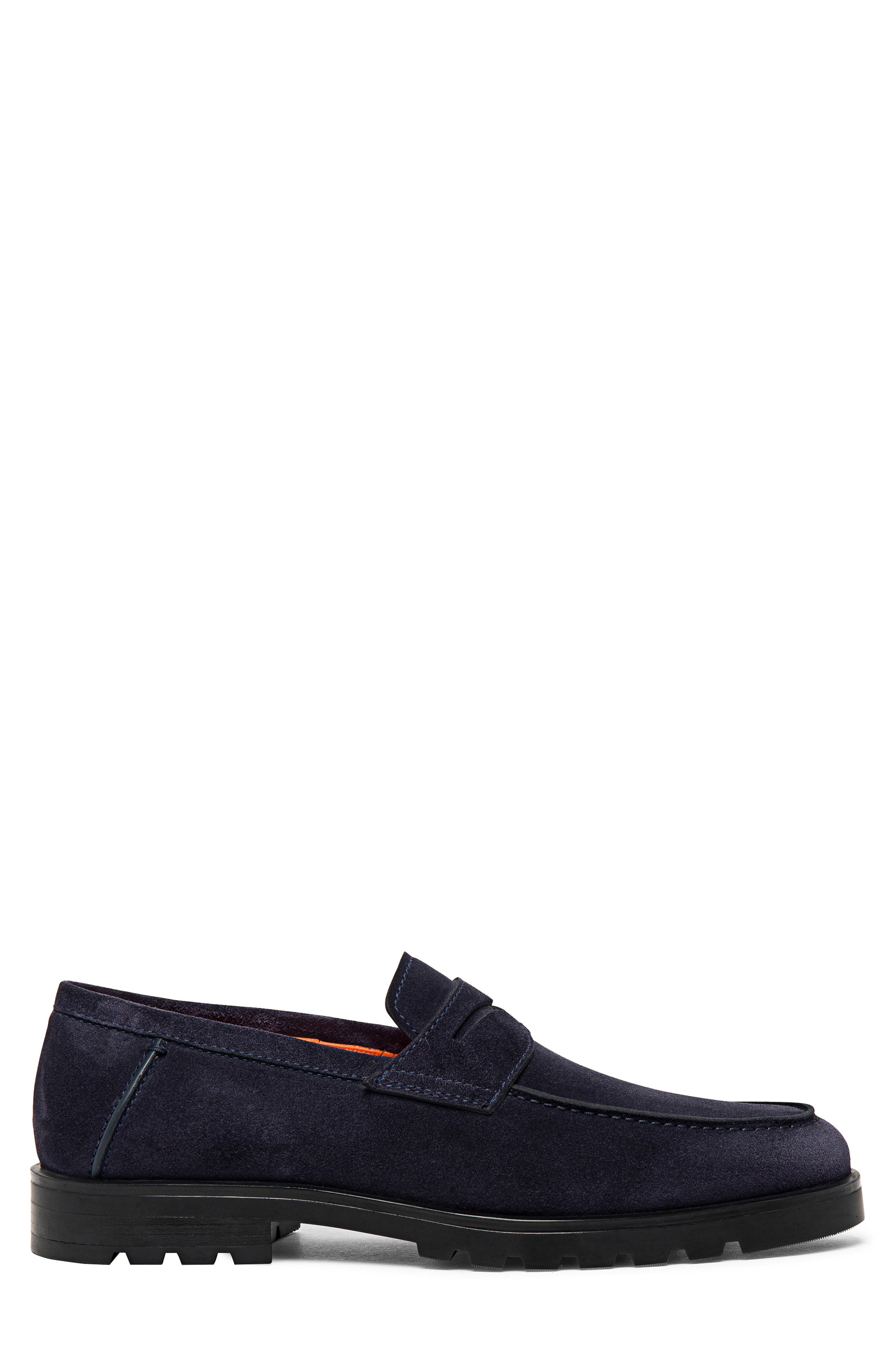 Rock Penny Loafer, Alternate, color, BLUE