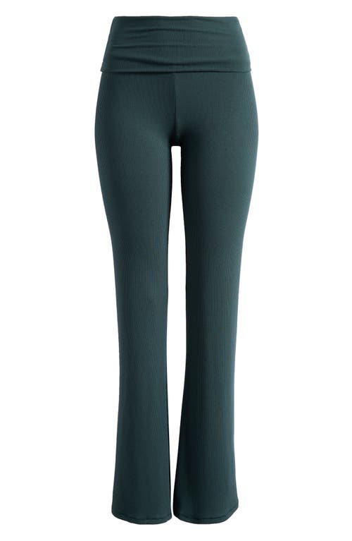Skims Soft Lounge Foldover Pants In Green