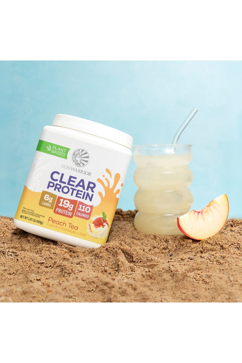 Clear Plant Protein Powder, Alternate, color, Peach Tea