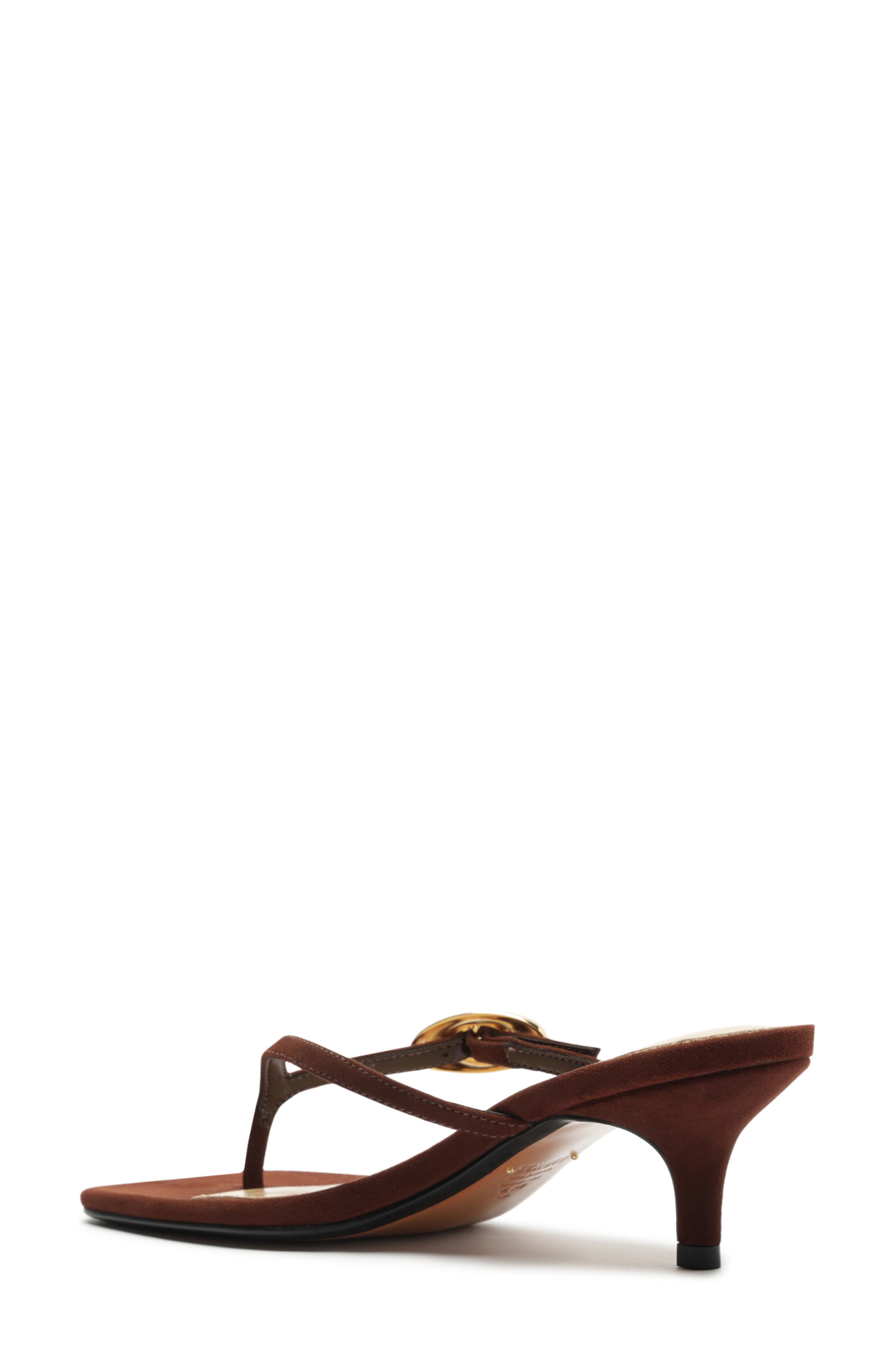Schutz Miriam Slide Sandal, Alternate, color, Chestnut Brown