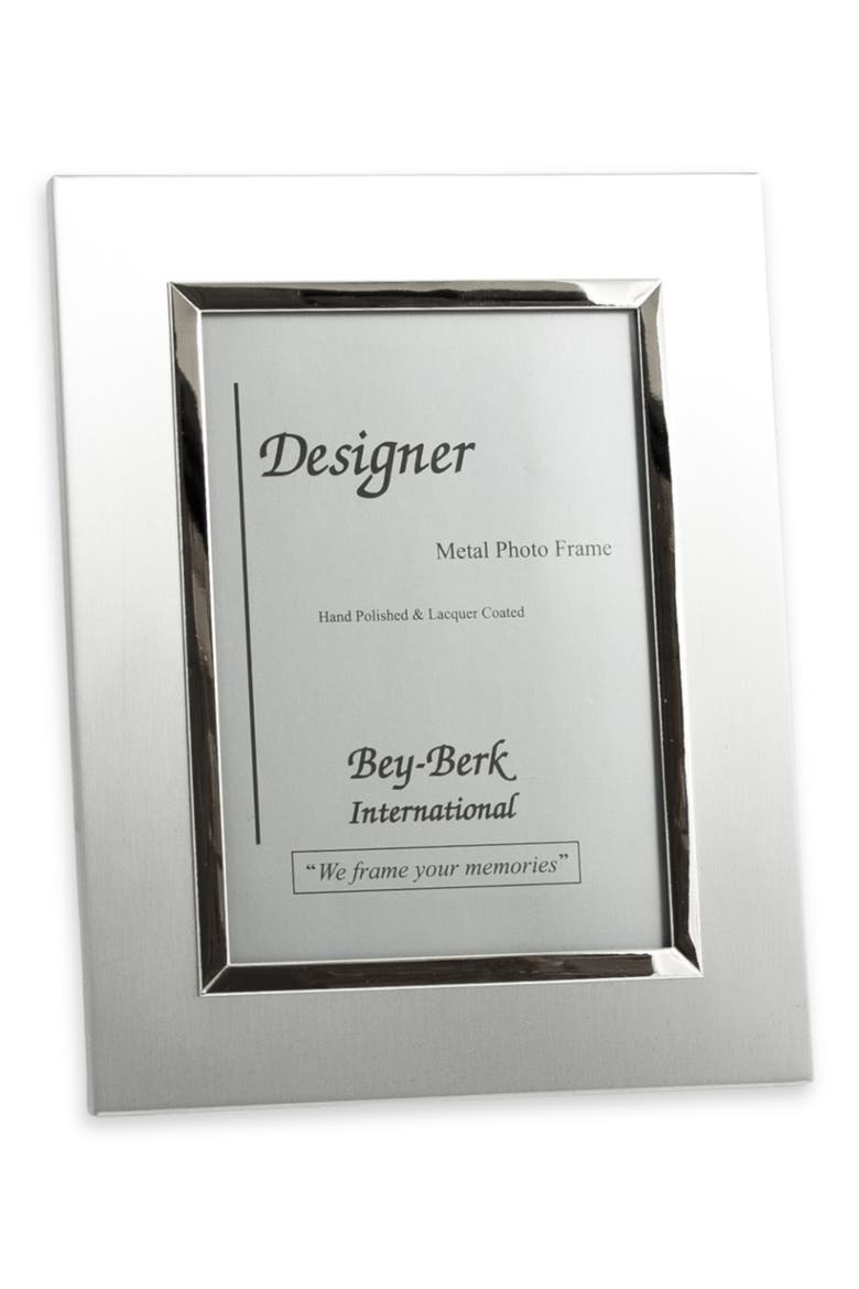 Brushed Picture Frame, Main, color, SILVER