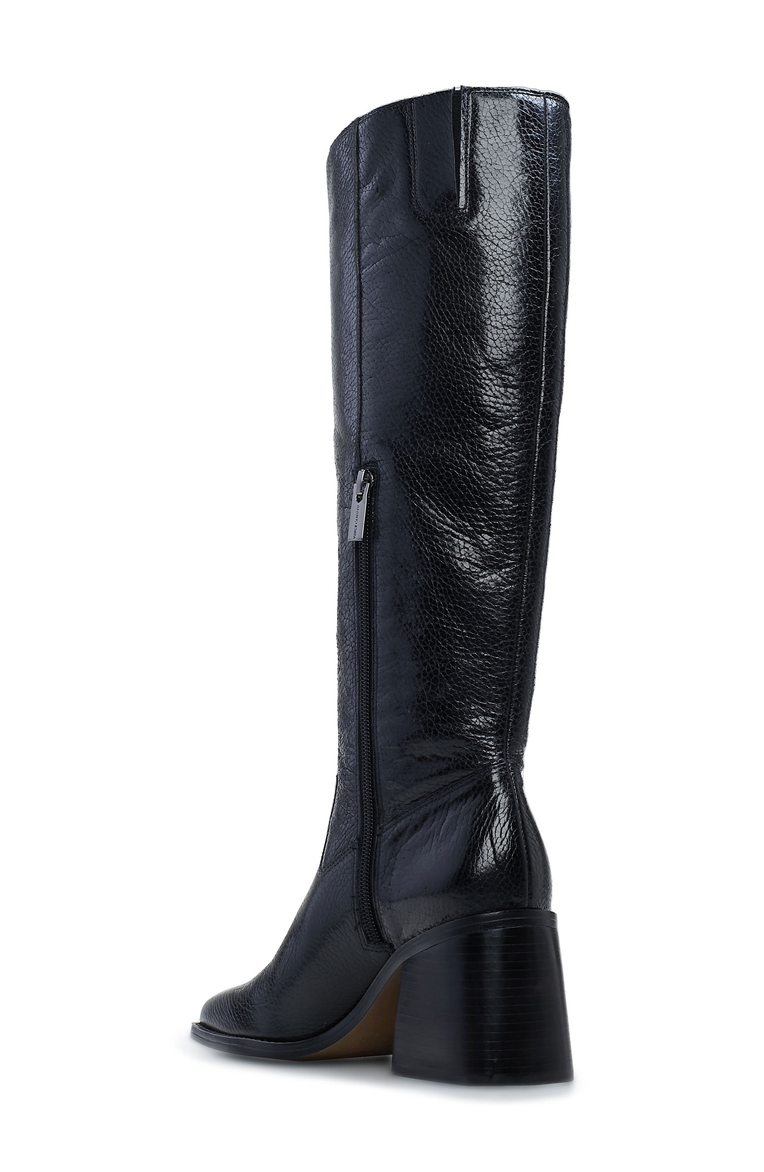 Vince Camuto Sangeti Knee High Boot, Alternate, color, Black Pebbled