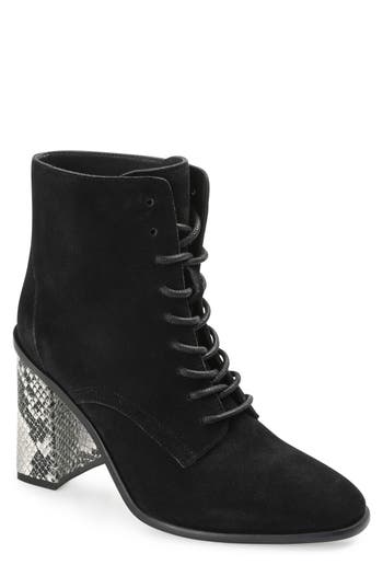 Journee Collection Journee Signature Edda Lace-up Bootie In Black