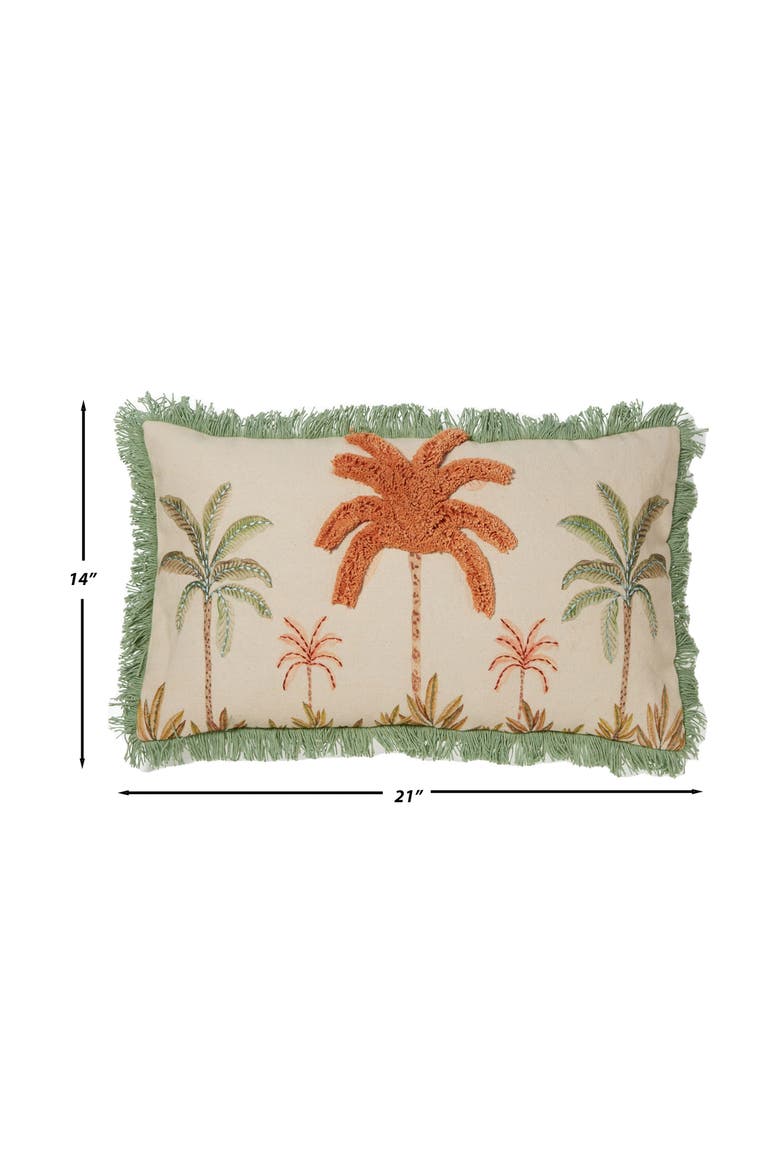 Jungle Love Oblong Accent Pillow, Alternate, color, BEIGE MULTI