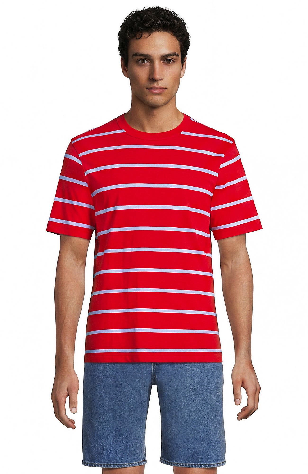 Compass Red/Clear Blue Stripe