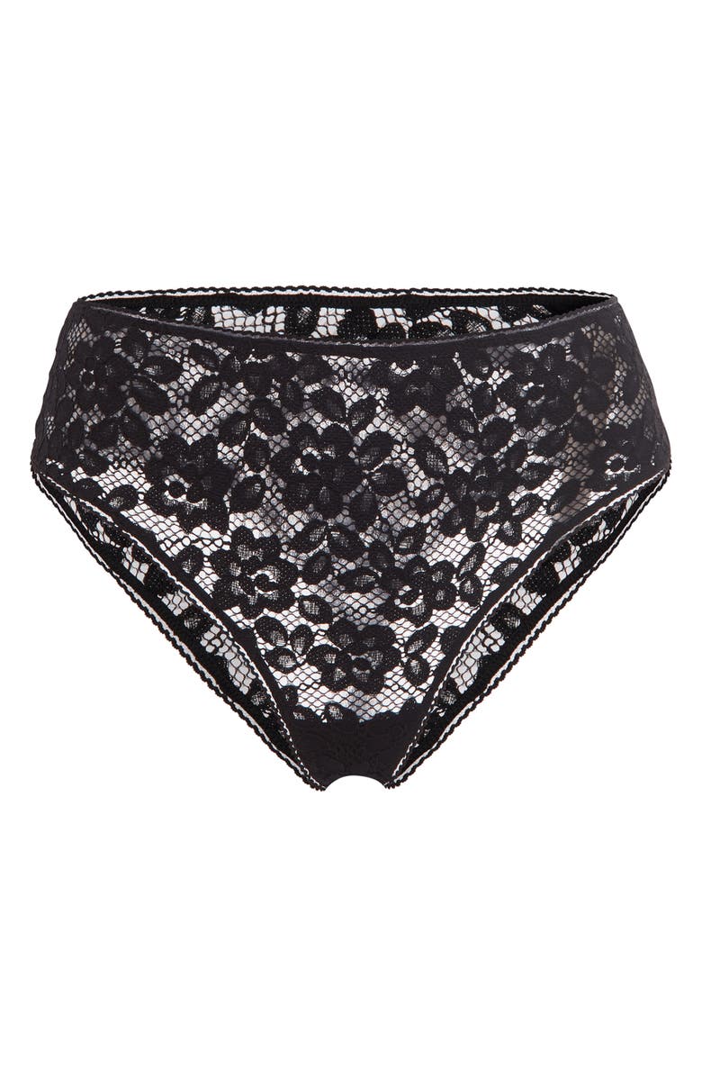 Wolford Lace High Cut Briefs, Alternate, color, 