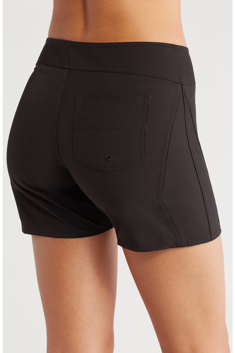 Simply Solid 5-Inch Board Shorts, Alternate, color, BLACK