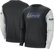 Nike Men's Nike Black/Heather Gray Golden State Warriors Courtside Versus Force & Flight Pullover Sweatshirt