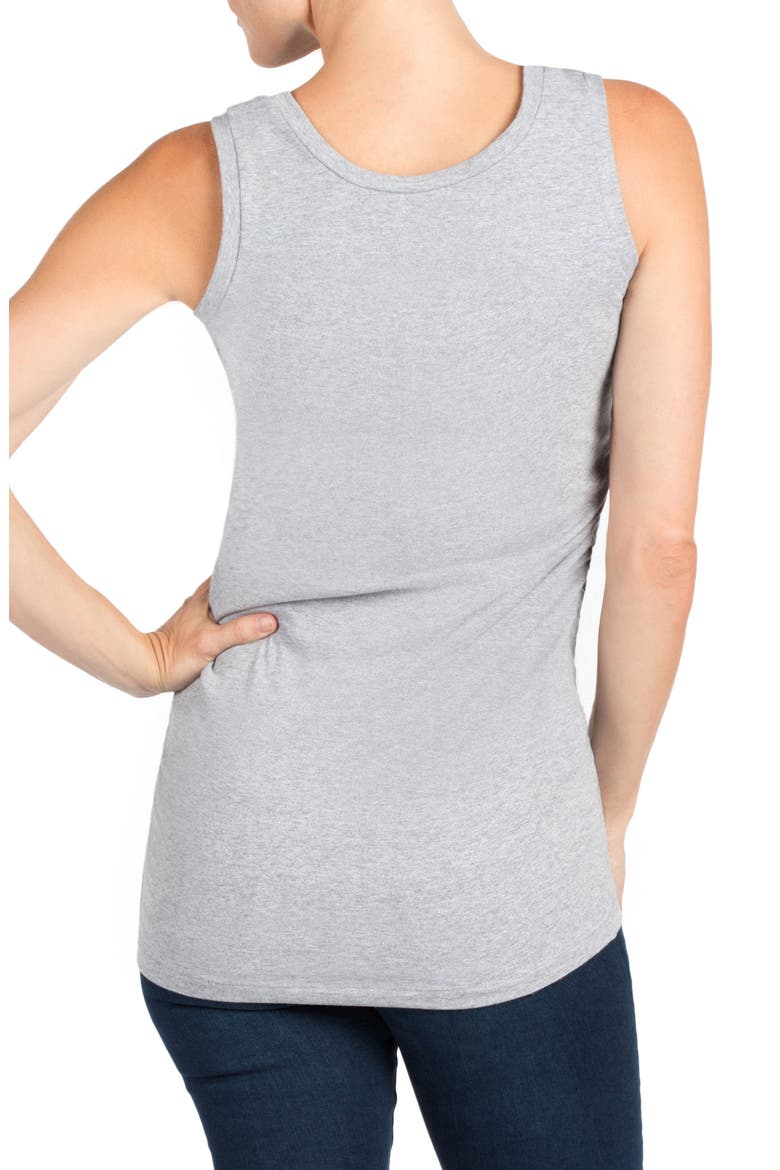 Davie Maternity/Nursing Tank, Alternate, color, DARK HEATHER GRAY