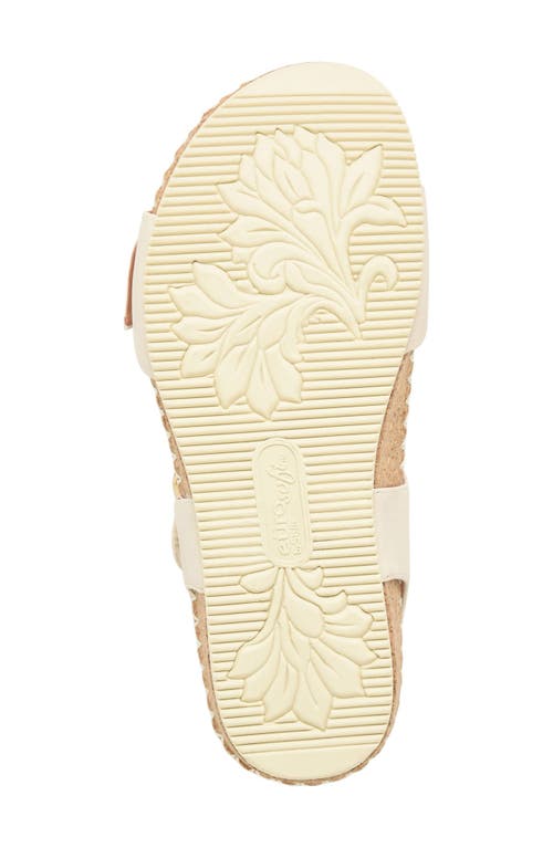 Eurosoft Cork Wedge Sandal In Bone