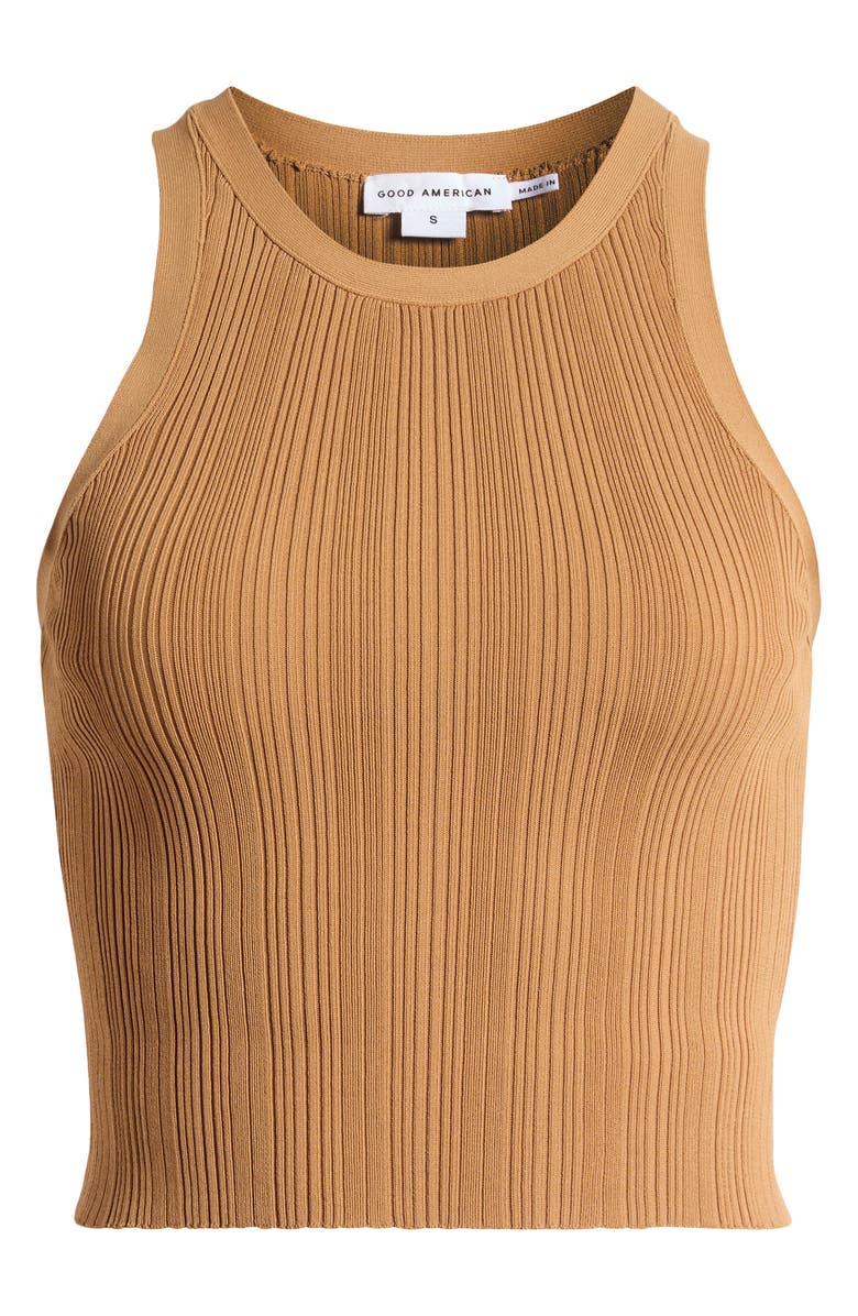 Good American Ribbed Crop Tank, Alternate, color, Canyon003
