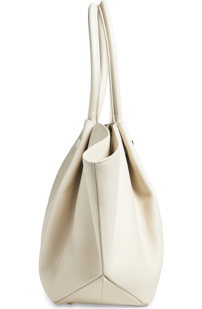 DeMellier New York Leather East/West Tote, Alternate, color, Off White