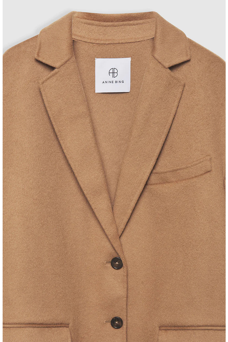 Quinn Cashmere Blend Blazer, Alternate, color, Camel
