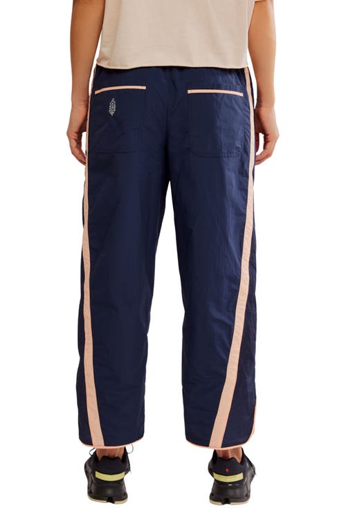 Free People Fp Movement Champ Is Here Track Pants In Midnight Navy/pastel