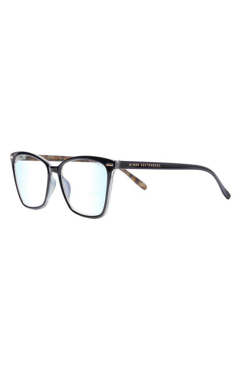 Aimee Kestenberg Stanton 55mm Square Blue Light Blocking Glasses, Alternate, color, 