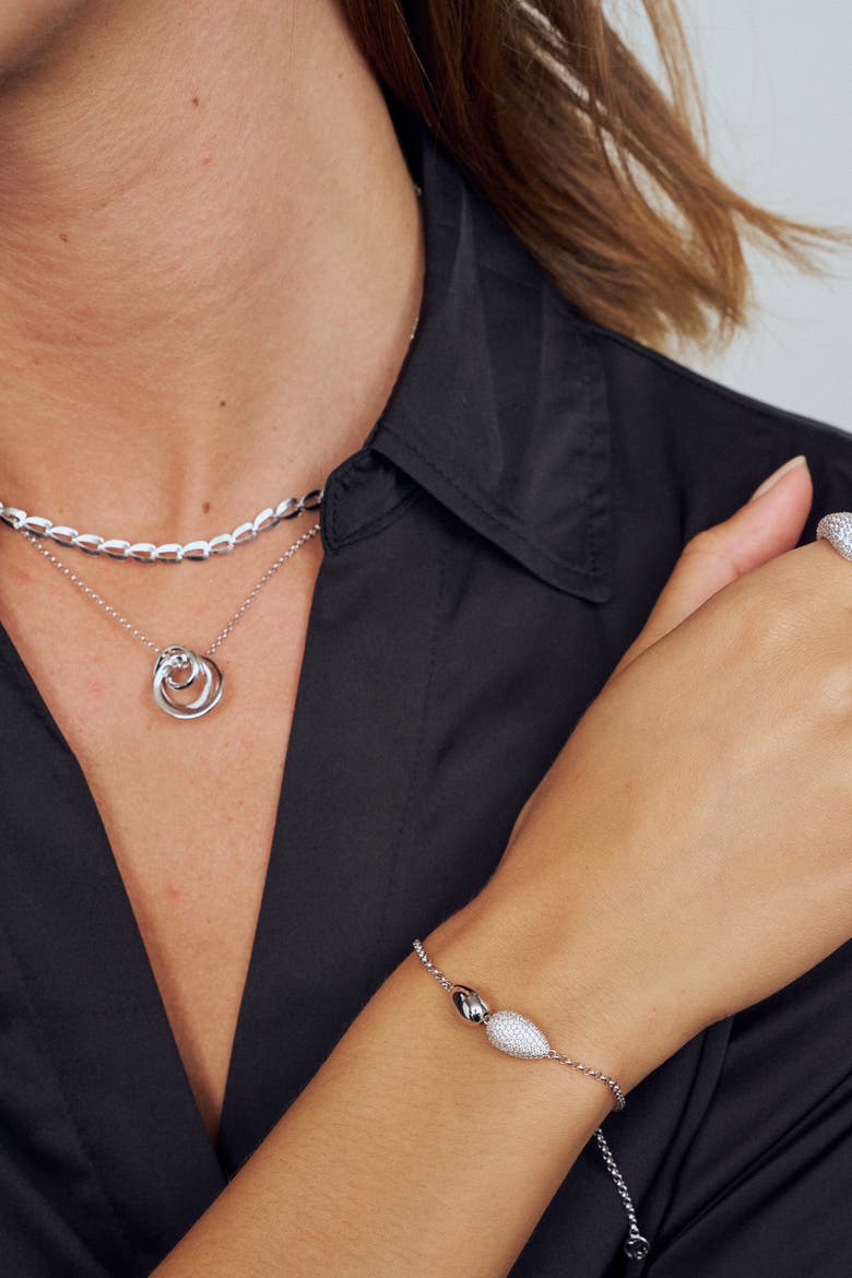 Necklace Spirale Pianura, Alternate, color, 925 Sterling Silver
