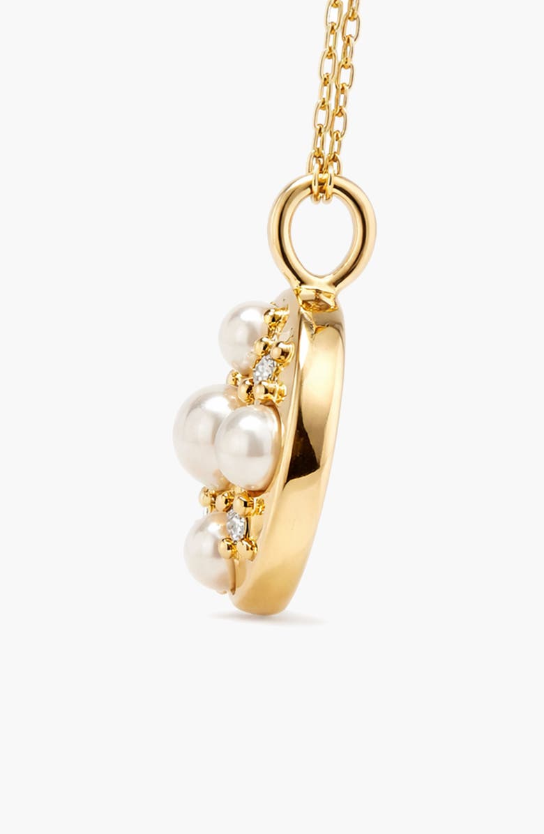 YOJ Stan Pearl Mini Pendant Necklace in Gold, Alternate, color, Gold