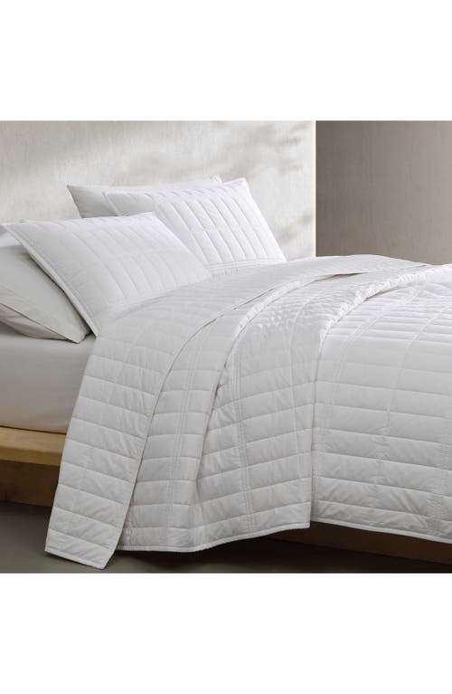 Calvin Klein Washed Percale Quilt & Shams Set In White