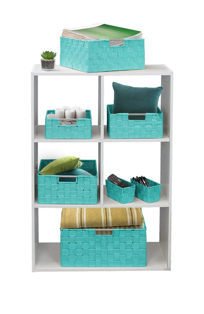 SORBUS Aqua Weave 7-Piece Basket Set, Alternate, color, 