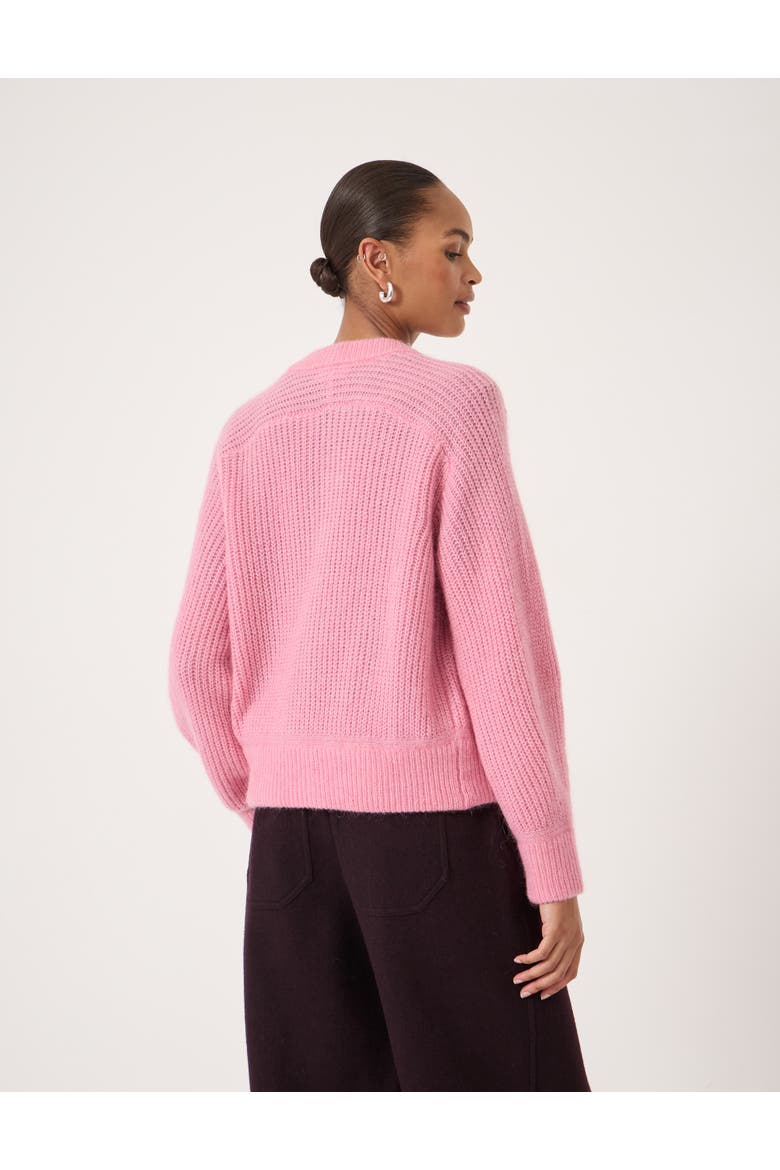Raven Wool Blend Cardigan, Alternate, color, Rose Pink