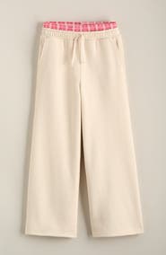 Treasure & Bond Kids' Mixed Waist Wide Leg Fleece Pants