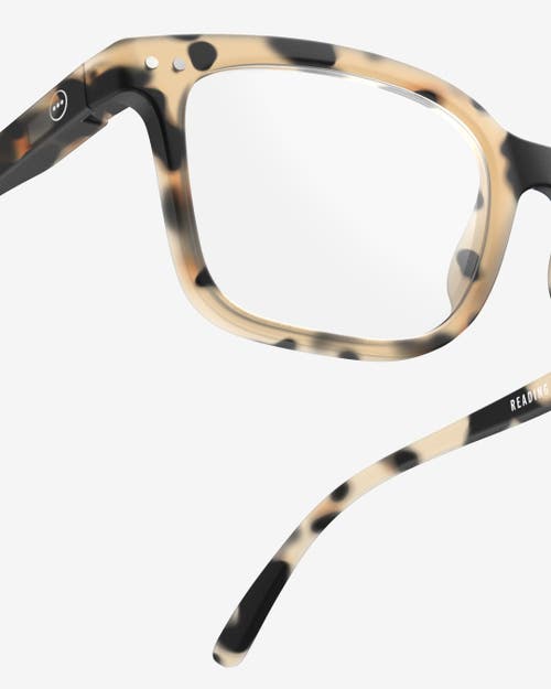 Izipizi #l 54mm Rectangular Reading Glasses In Brown