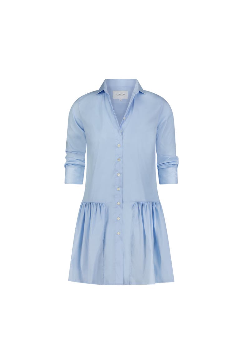 The Drop Waist Shirt Dress, Alternate, color, Blue Dawn