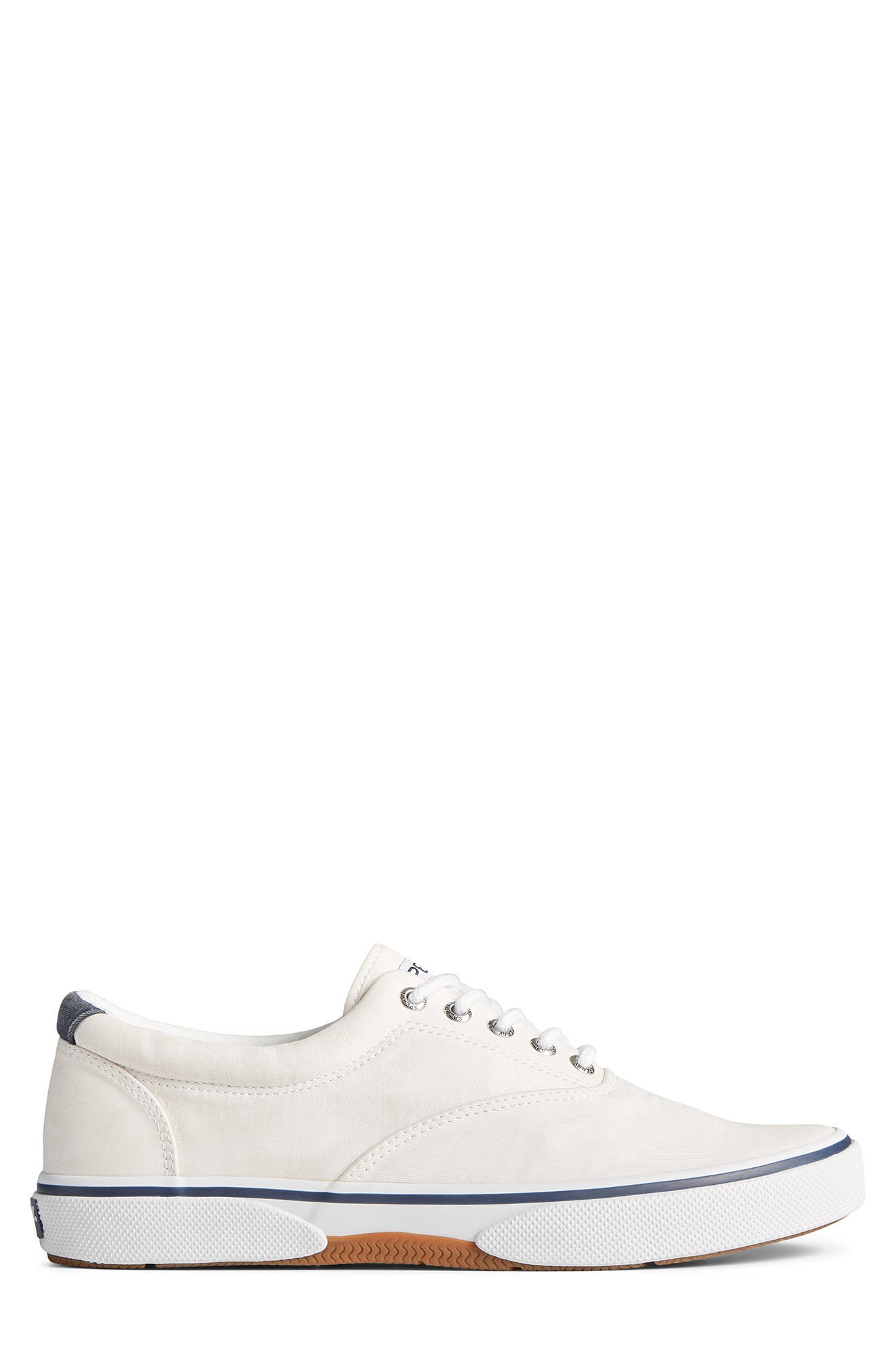 Halyard Saltwashed Low Top Sneaker - Wide Width Available, Alternate, color, WHITE