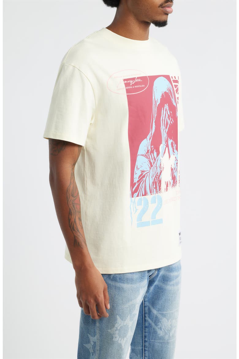 Runnin' Past Cotton Jersey Graphic T-Shirt, Alternate, color, OFF WHITE