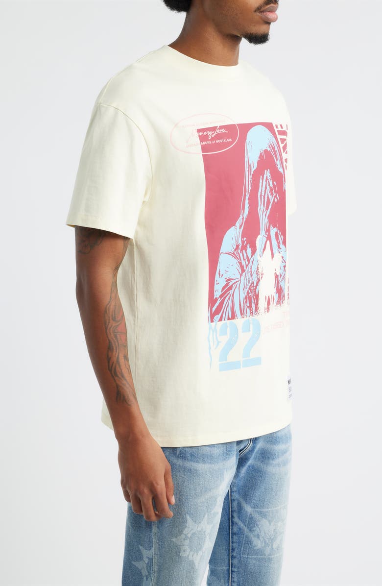 MEMORY LANE Runnin' Past Cotton Jersey Graphic T-Shirt, Alternate, color, Off White