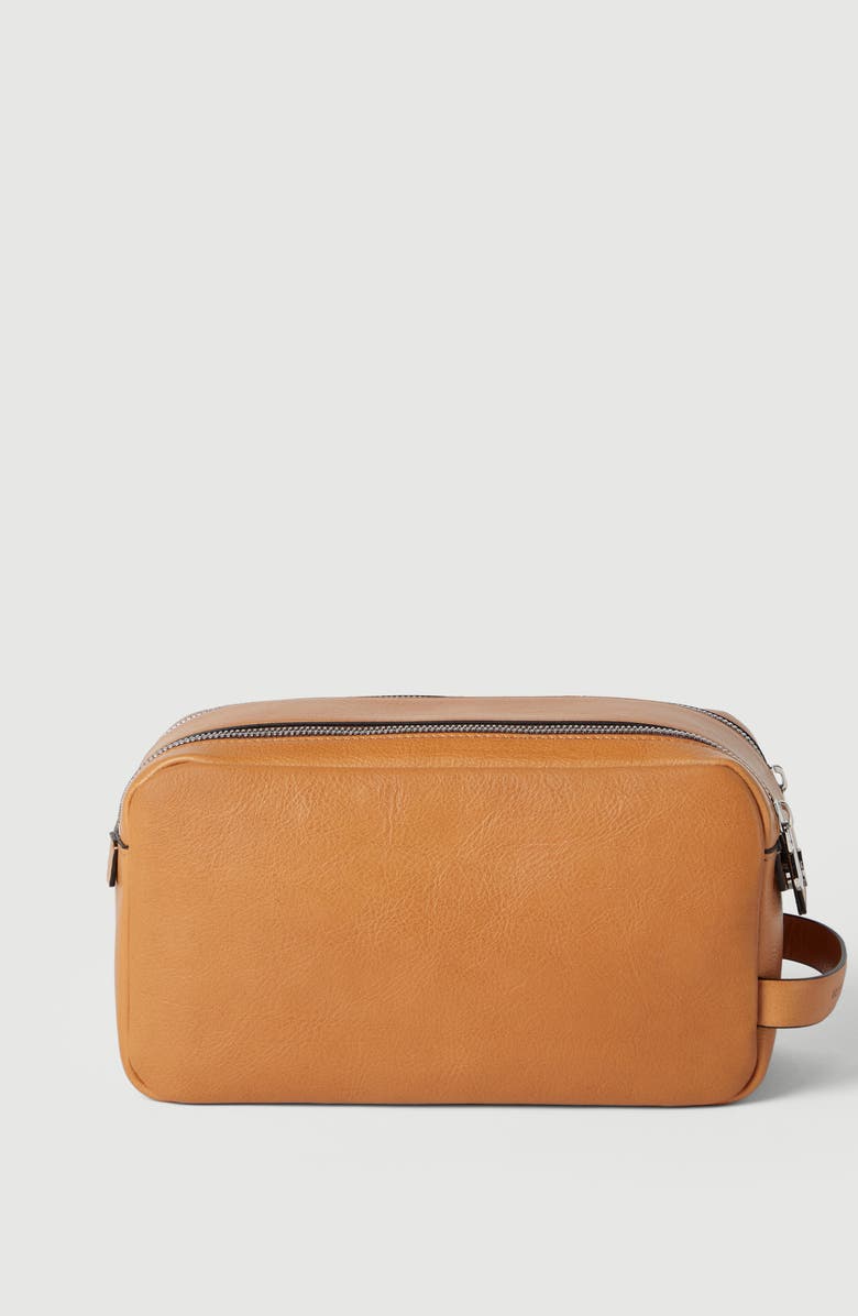 Brunello Cucinelli Alligator mini card case, Alternate, color, Natural