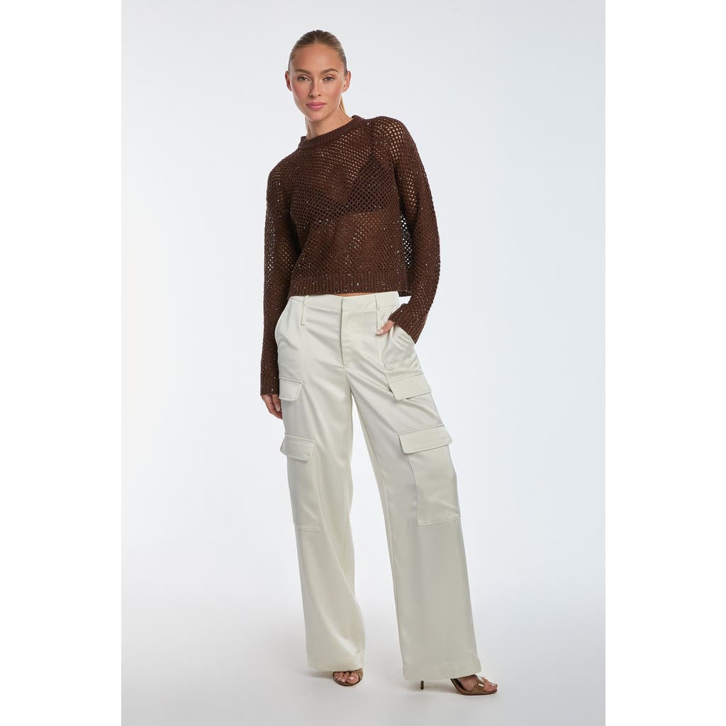 NOLI YOGA THE NOLI SHOP MILAN SATIN CARGO PANT