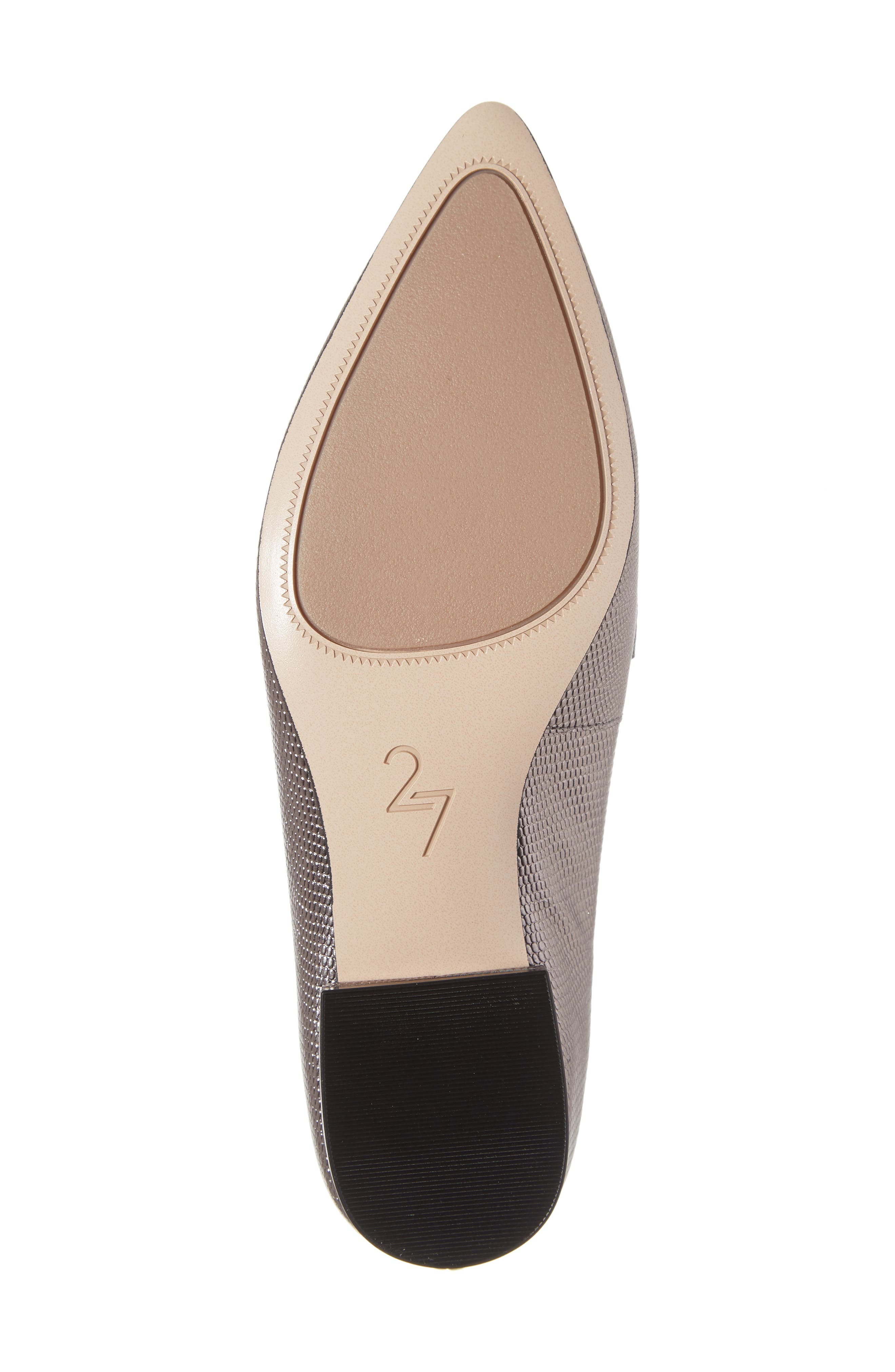 27 Edit Harlie Loafer, Alternate, color, PEWTER PRINT LEATHER