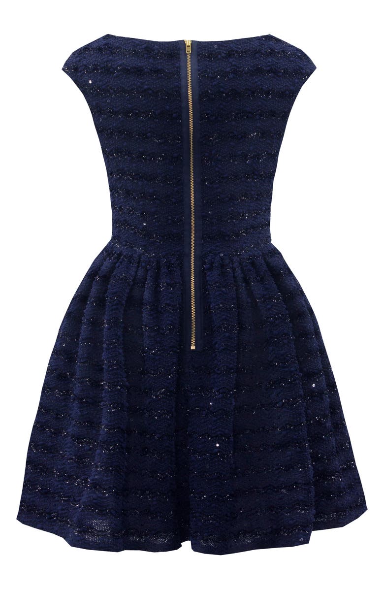 David Charles Sparkle Bouclé Dress, Alternate, color, 