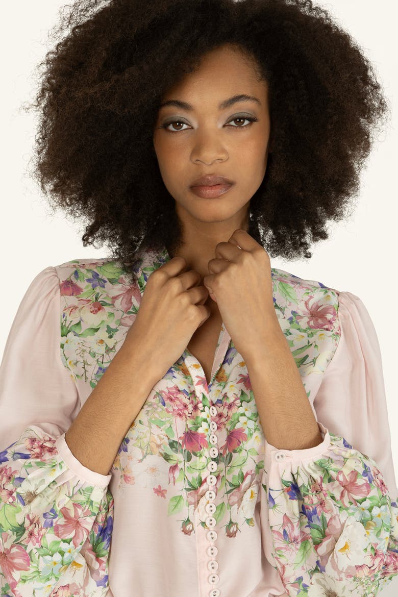 Rose Blouse, Alternate, color, Romantic Floral