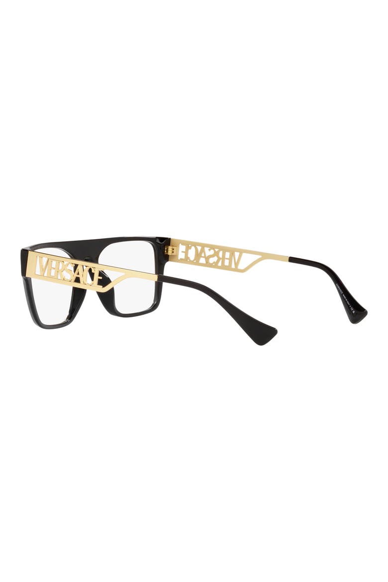 55mm Recangular Optical Glasses, Alternate, color, BLACK