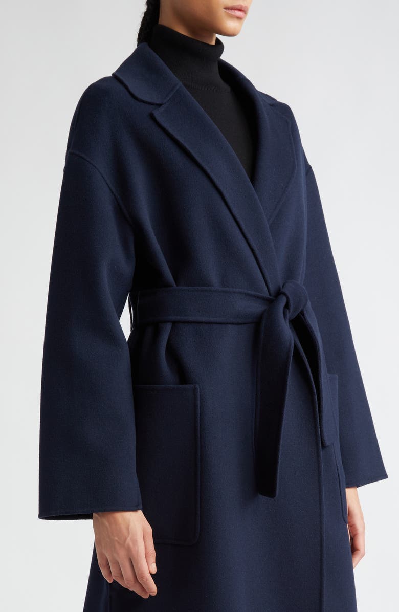 Max Mara Nina Belted Double Face Wool Coat, Alternate, color,