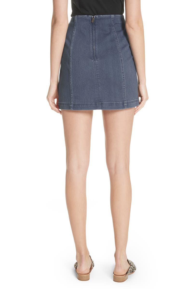 Free People We the Free by Free People Modern Denim Miniskirt, Alternate, color,