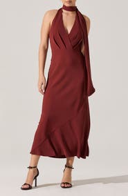 ASTR the Label Hilaire Halter Neck Dress