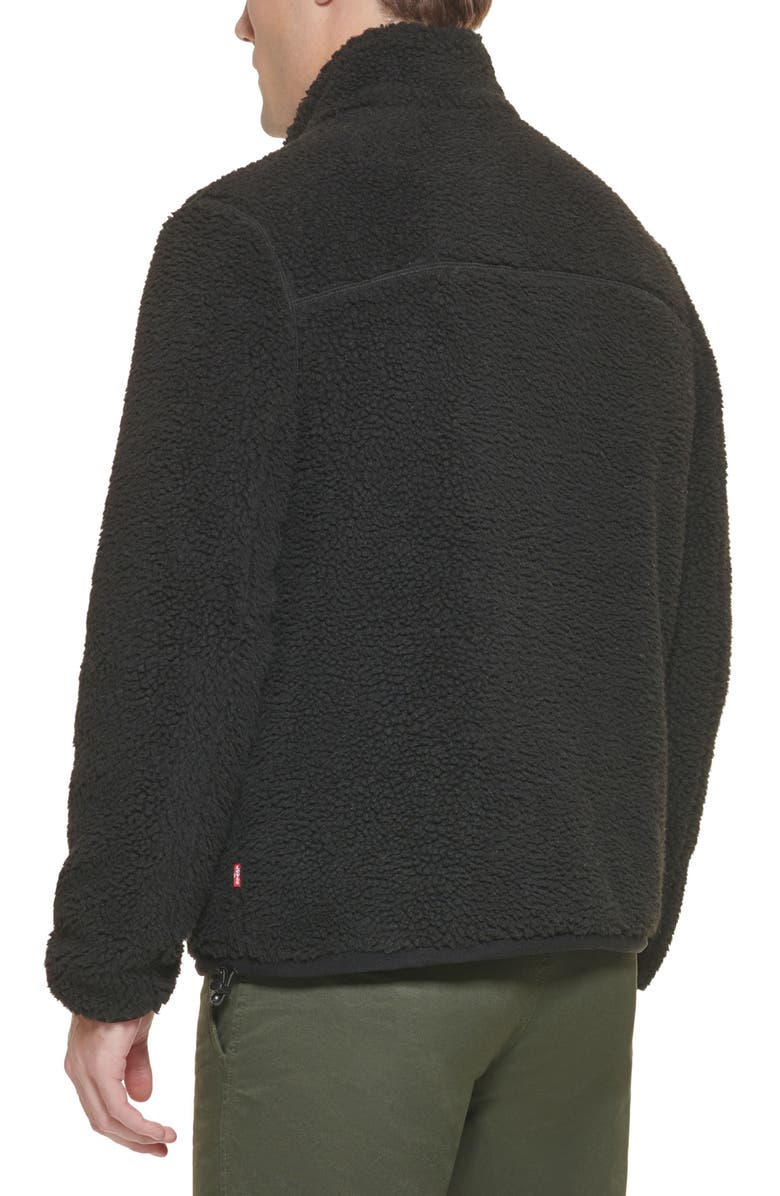 Levi's<sup>®</sup> Contrast Pocket High Pile Fleece Jacket, Alternate, color,