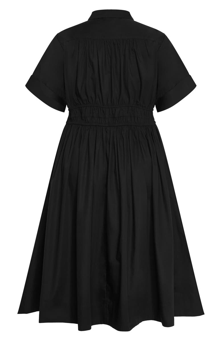 City Chic Lana Fit & Flare Shirtdress, Alternate, color,