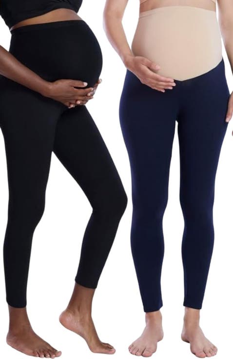 Essential Stretch Secret Fit Over the Belly Maternity Leggings