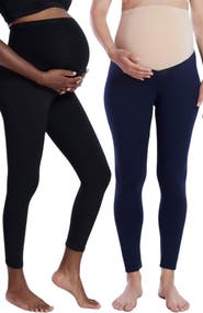 MOTHERHOOD MATERNITY Essential Stretch Secret Fit Over the Belly Maternity Leggings