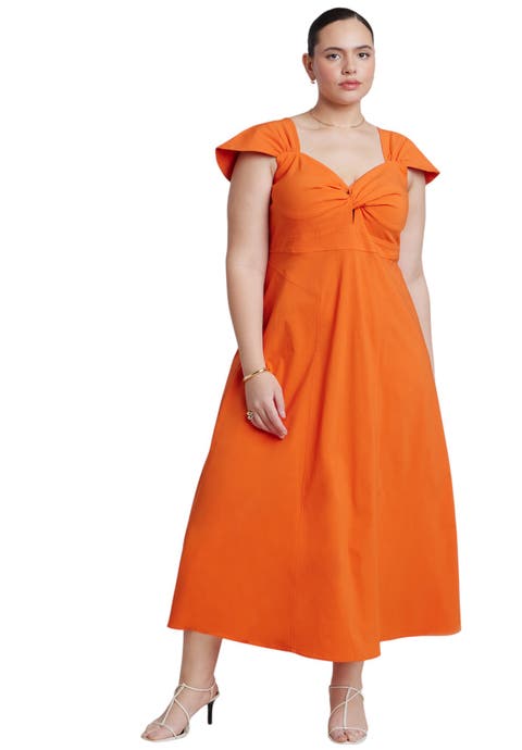 Twist Detail Midi Dress