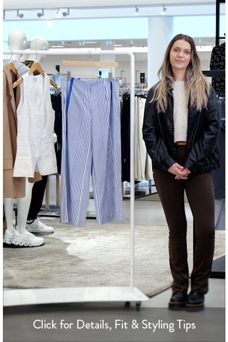 Sarah Stripe Crop Wide Leg Pants video