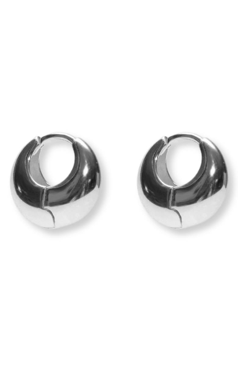 Argento Vivo Sterling Silver Chubby Huggie Hoop Earrings, Main, color,