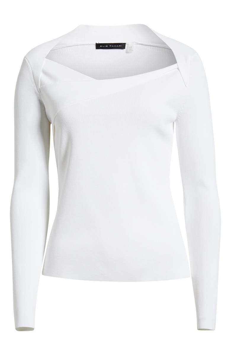 Elie Tahari Sunny Queen Anne Neck Top, Alternate, color, 