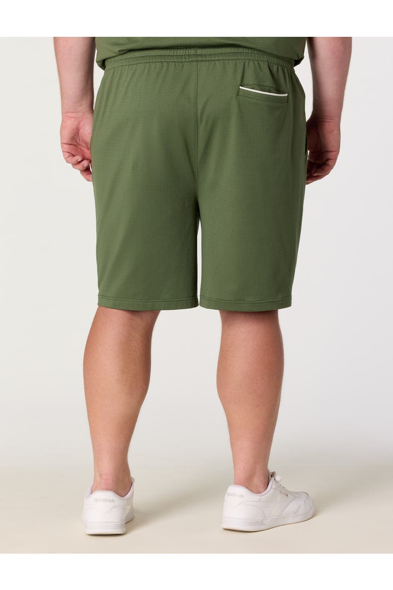 Big & Tall Performance Piped Shorts, Alternate, color, LEGACY GREEN