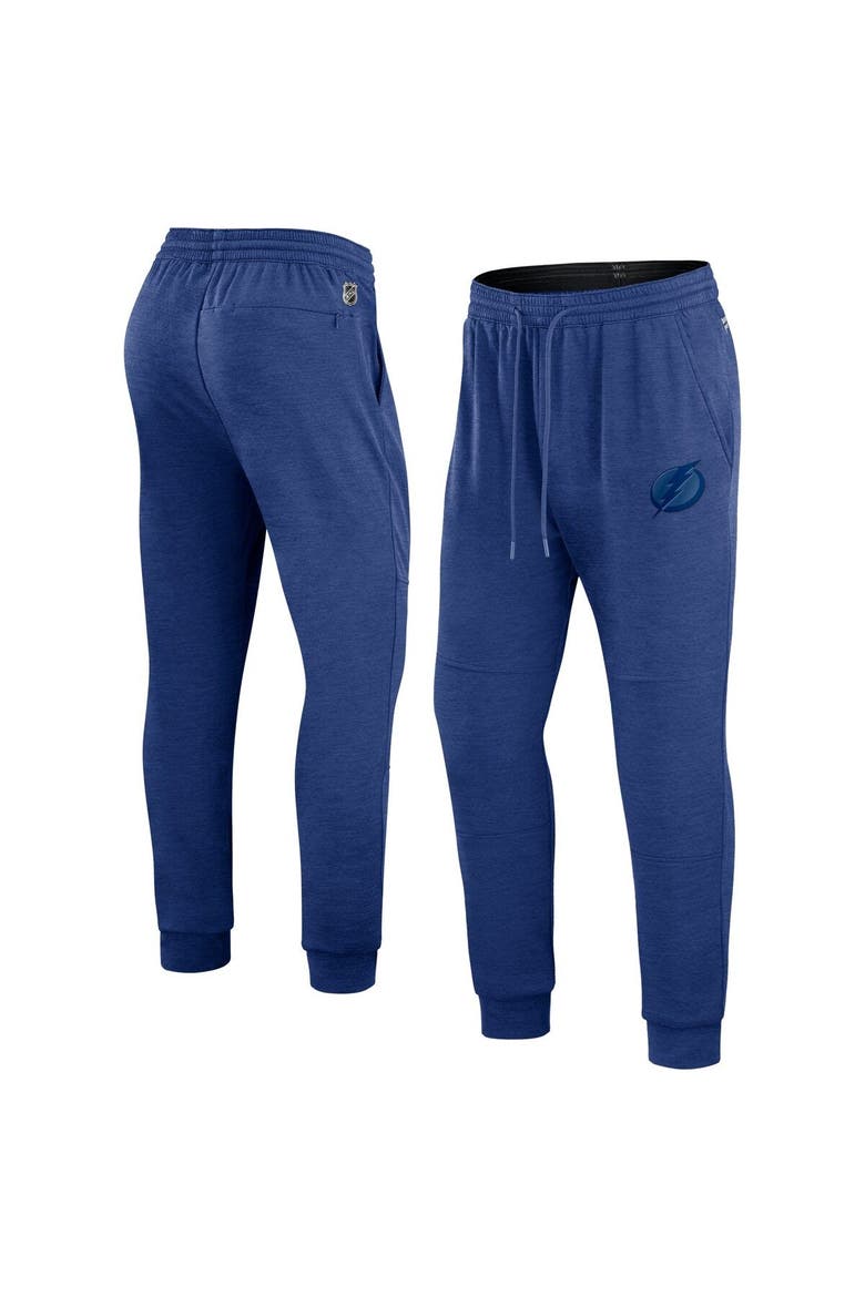 Men's Fanatics Branded Blue Tampa Bay Lightning Authentic Pro Road Jogger Sweatpants, Main, color, Blue